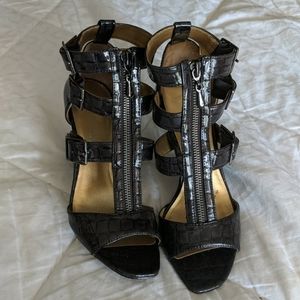 Christian Siriano Faux Alligator Skin Heels.